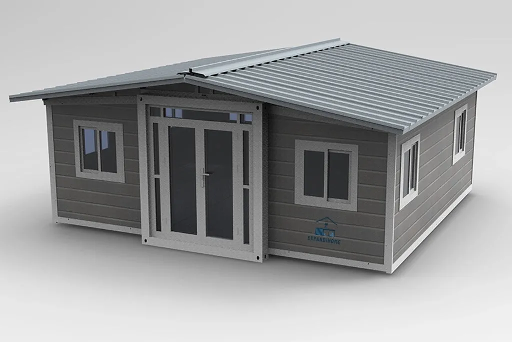 20FT Expandable House 2 beds with gabled roof