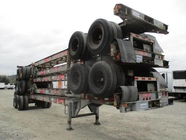 2000 Cheetah 40x96 Tandem Axle Steel Container Chassis - Spring, Fixed Axle