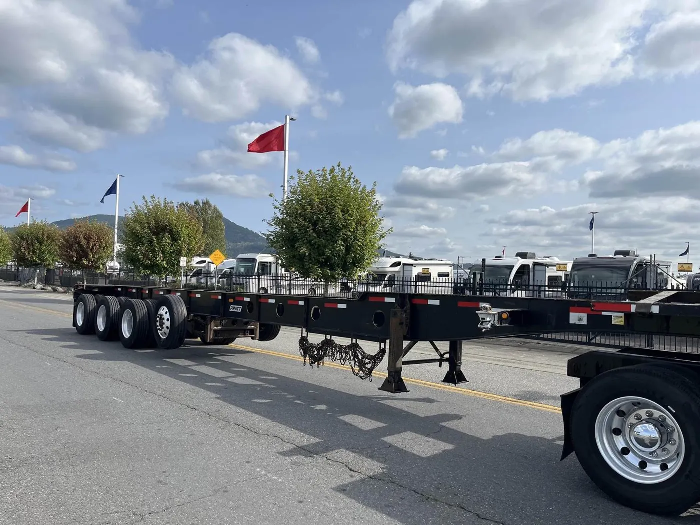 2008 Pratt 48ft Quad Axle Container Chassis - Spring