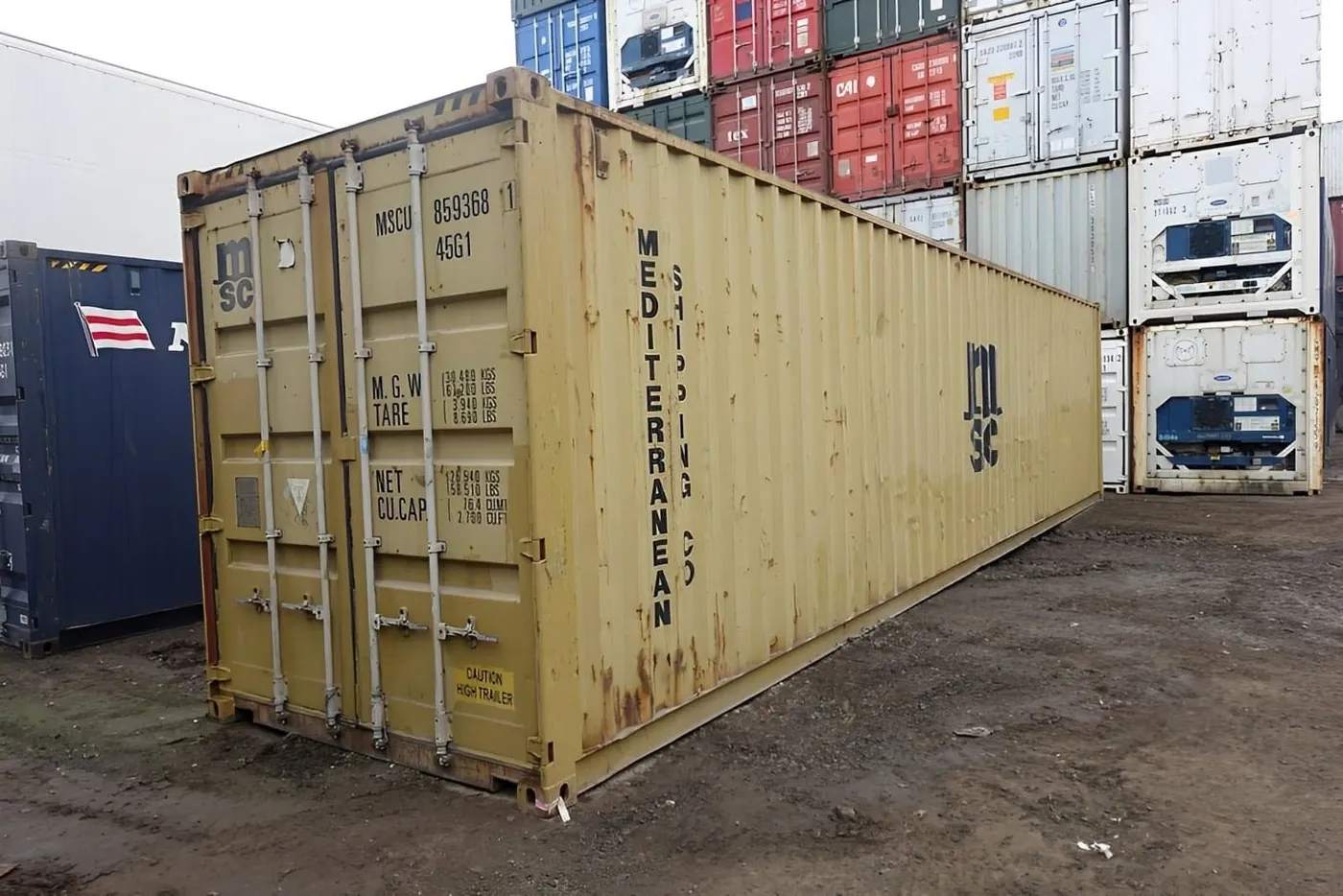 40Ft X 8Ft Used Shipping Container High Cube